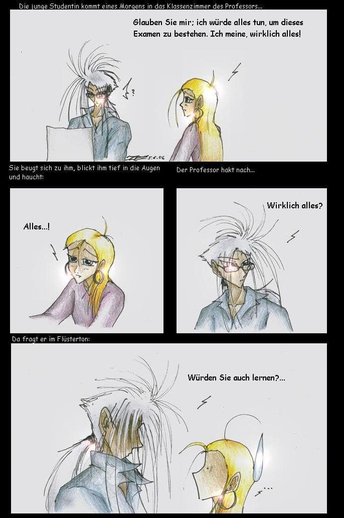 der professor und die junge studentin...
