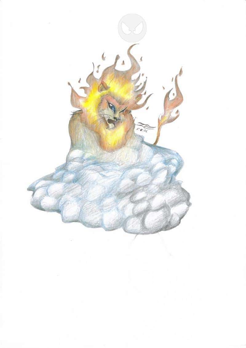 burning thunderlion(krakelzeichnung im reisebus XD)