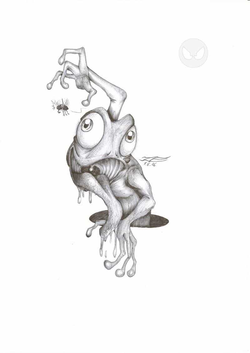 ein chamäleon (oder frosch wie auch immer XD)