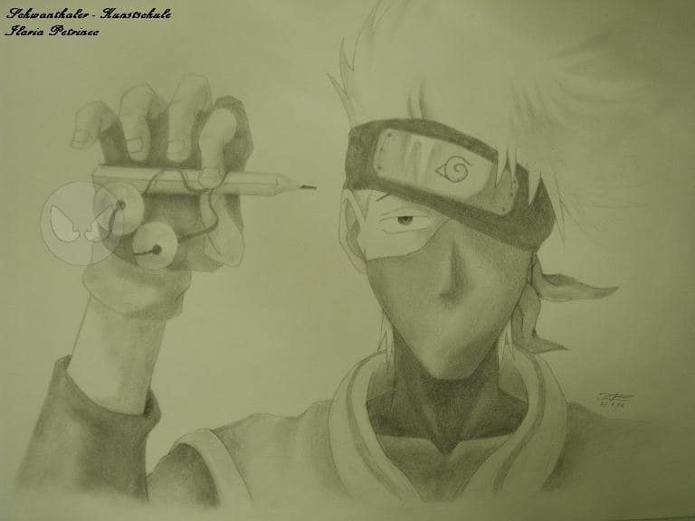 kakashi als schulmaskottchen XD