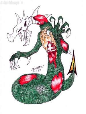 Die zerstörung des schlangendrachens