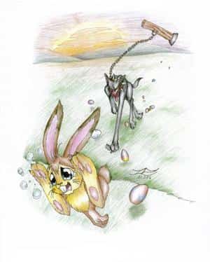 der harte job des osterhasen(colo)