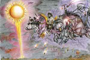 die 4 apokalyptischen reiter - leuchteffektversion