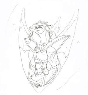 lord charizard (outlines)