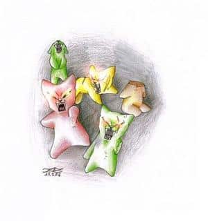 gummibärchen wehrt euch; beißt zurück XD