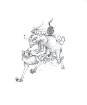 schattenwölfe auf der jagd