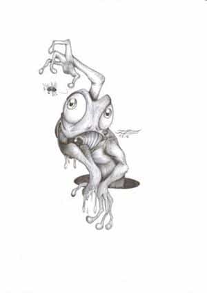 ein chamäleon (oder frosch wie auch immer XD)