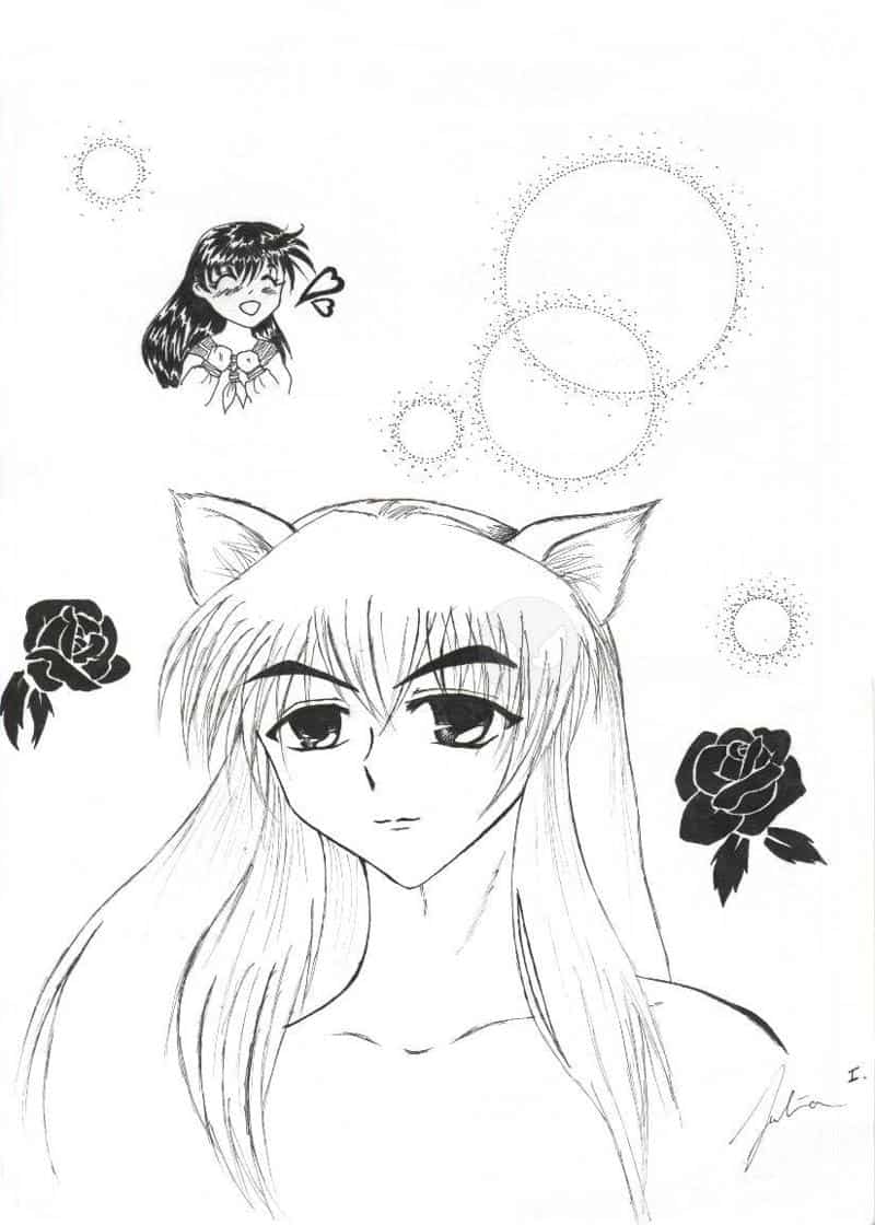 Inu Yasha lineart (für AnimagiCfreak_w)