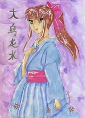 Kimonogirl-WASSERFARBENCOLO