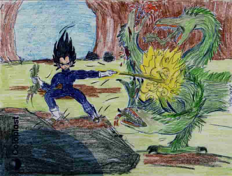 Veg gegen 3-köpfiges-Biest