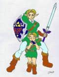 Kleiner und großer Link