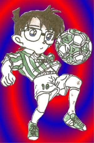 Conan mit Fußball