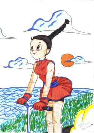 Pan-chan fährt roller...