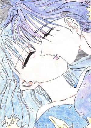 ein leidenschaftlicher kuss!!!! XD~~~