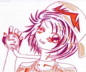 new art viola+orange