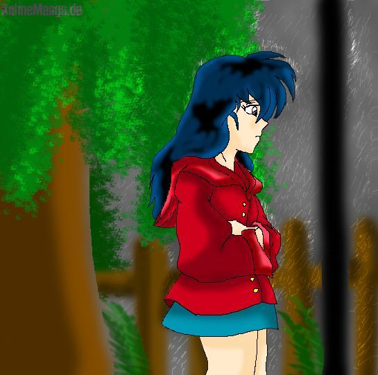 Standing alone in the rain