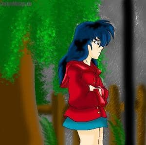 Standing alone in the rain