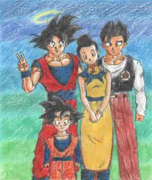goku mit fam.