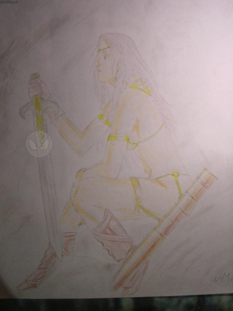 irgendeine frau mit nem schwert... -.-"