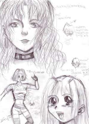 "Can't Help Falling In Love" scribble