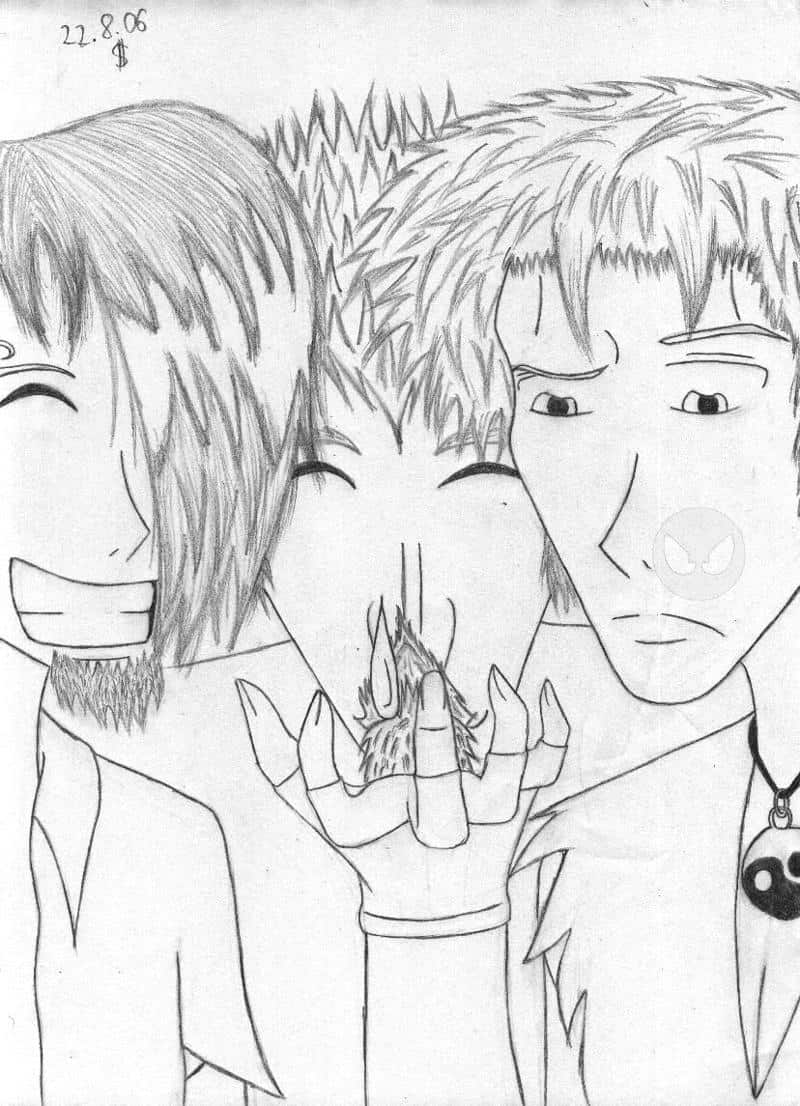 Sanji, P-Fluff, Ganondorf und Zoro