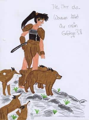 Koga und sein Gefolge