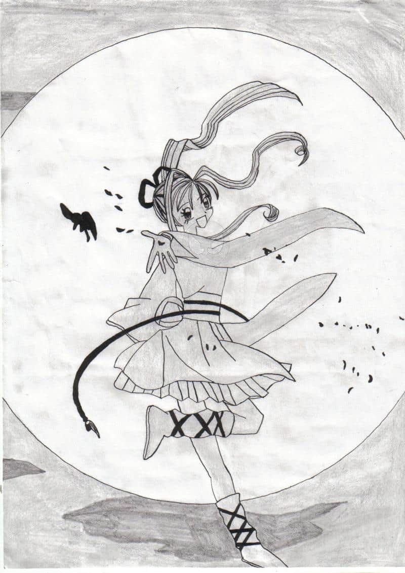 Jeanne im Mondschein