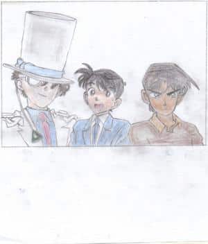 Kaito Kid, Shinichi & Heiji