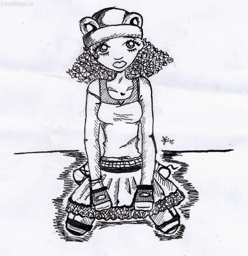 Unbestimmbares Dingsda mit Bärchenmütze