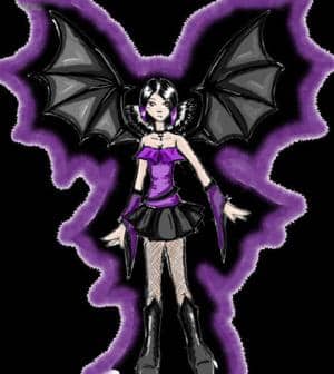 Lila-schwarzes Dämon Dingsda v.v