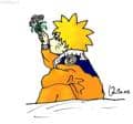 Naruto mit Rosen (colo)