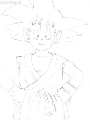 Little Goku Outlines