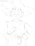 Little Goku Outlines