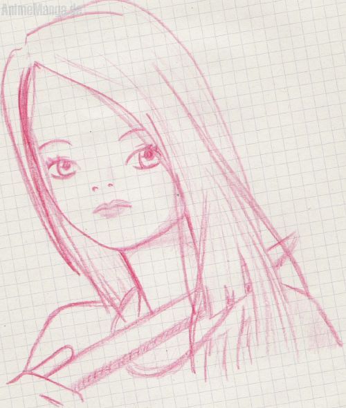 Persephone mit roten Outlines