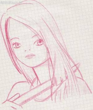 Persephone mit roten Outlines