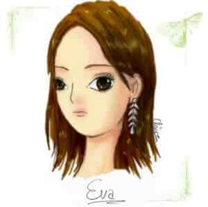 Portrait von Eva - Coloversion