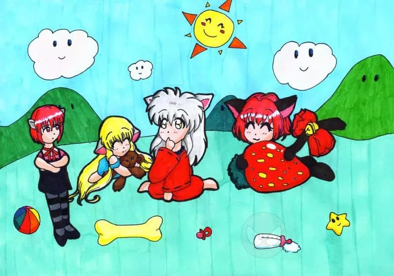 Vier Chibis - Eine Gemeinsamkeit