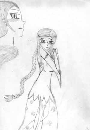 Lizza im Hochzeitskleid