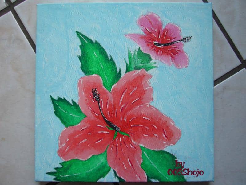 Hibiskus (acryl&leinwand)