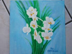 zauber in weiß (acryl& leinwand)