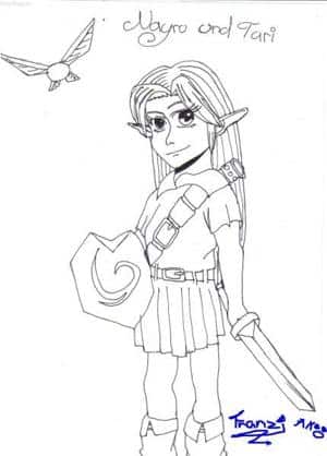 das ist nayru mit ihrer fee tari^^ö(neu erfunden)only for all zelda fans^^ö