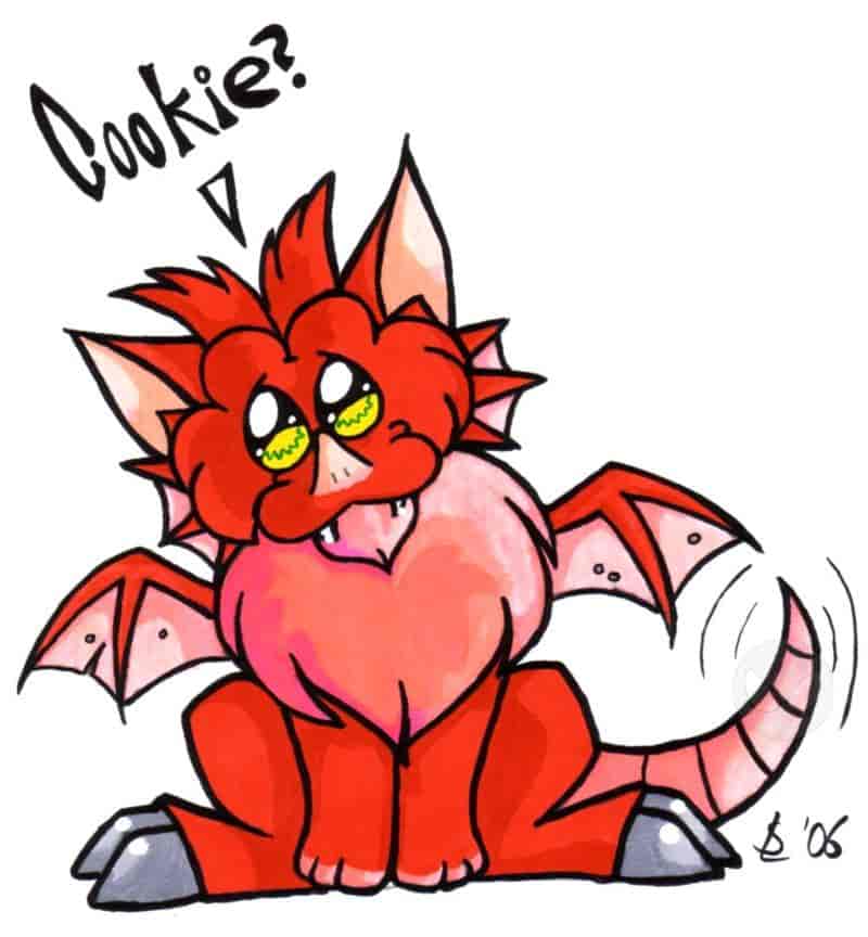 red Chibi-Dragon