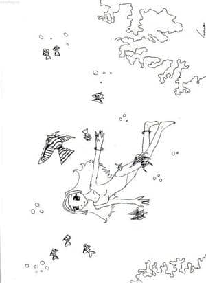 Unter dem Meer ohne Colo.