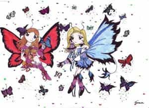 Ich und Magic_lady als Feen ^^