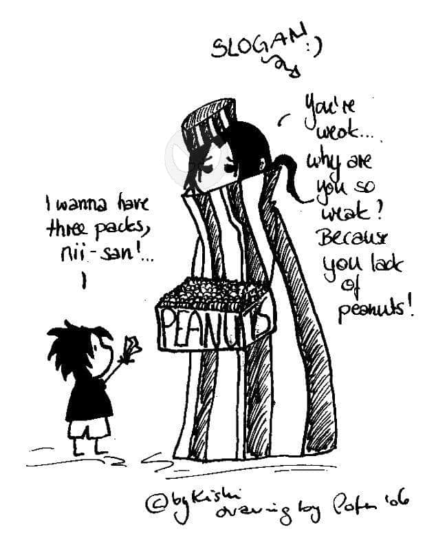 Itachi, der Erdnussverkäufer