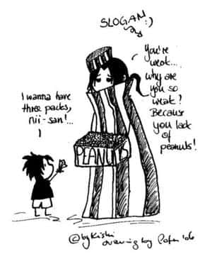 Itachi, der Erdnussverkäufer