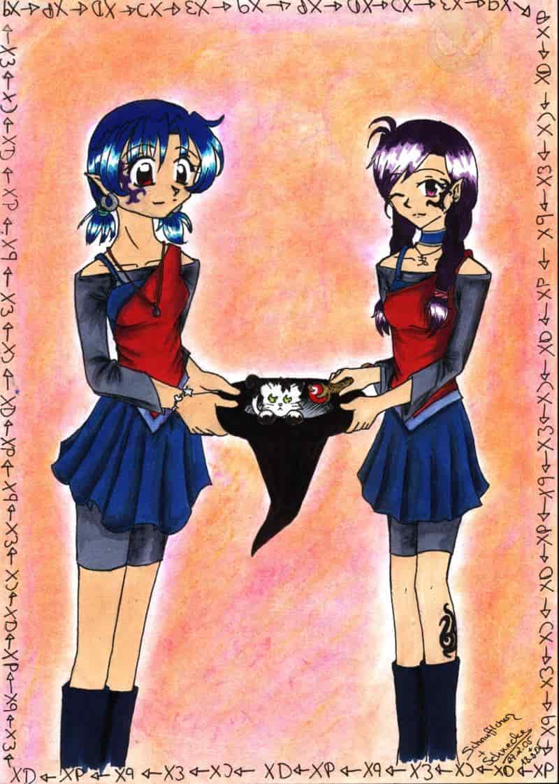 Wir haben die Katze aus dem Hut gezaubert XD (oder Schnufflchen und Schnecke ein Wochenende auf einem Haufen)