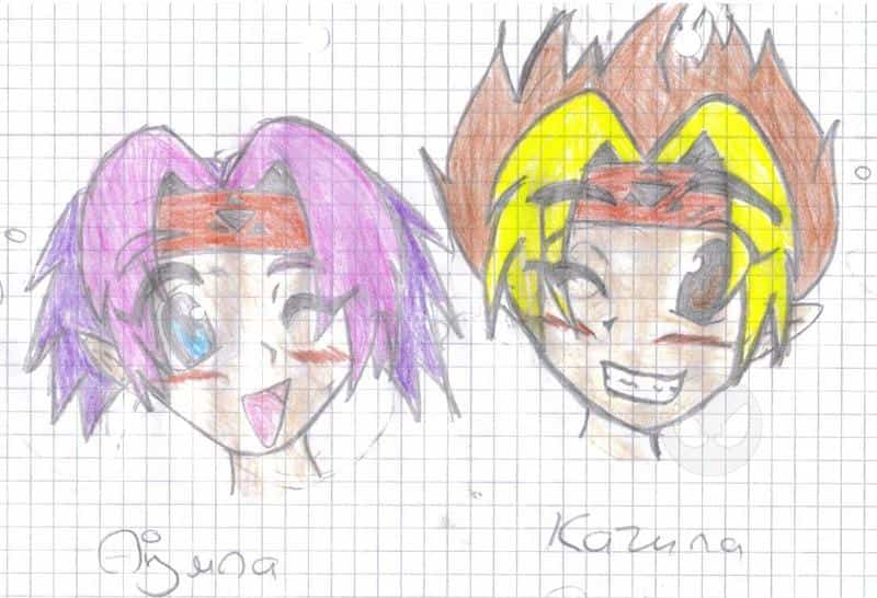 zwei süße charas (ajuna und kazuna)