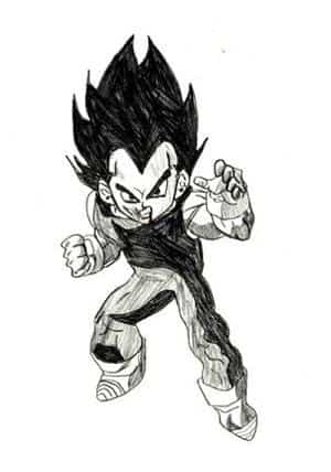 vegeta in kampfposition