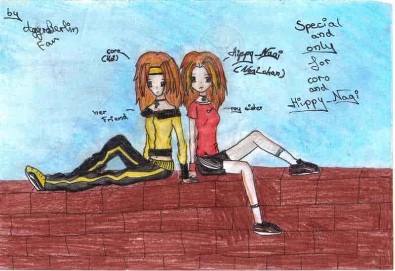 meine sista hippy und alina(coro)